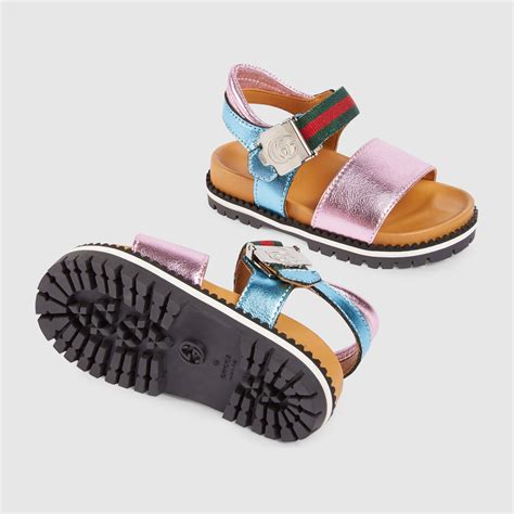 childrens gucci sandals|gucci kids sandals sale.